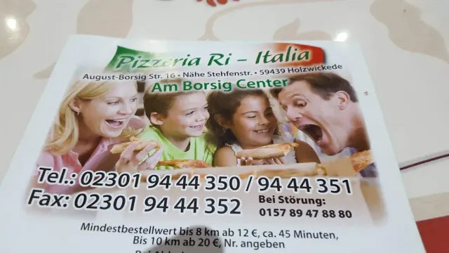 BookNoFees: Εστιατόριο – Pizzeria Ri Italia – Holzwickede – Πιτσαρία Ri Italia, φωτογραφία 2