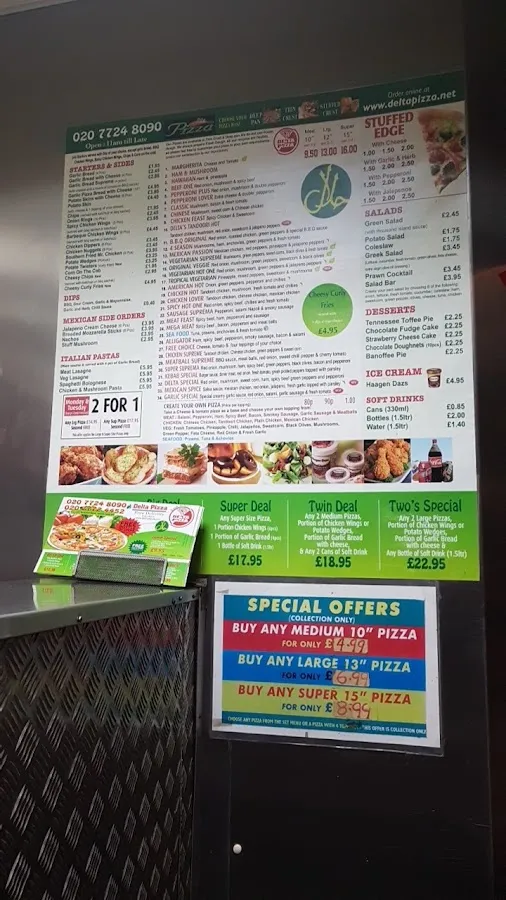 BookNoFees: Σνακ μπαρ – Delta Pizza – London – Delta Pizza, φωτογραφία 2